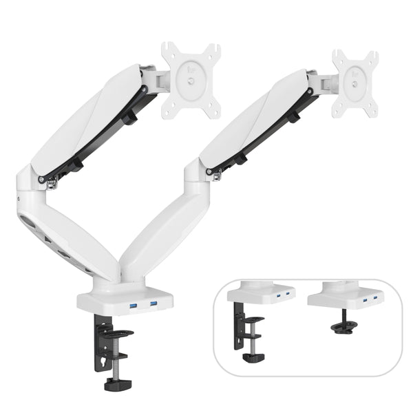 UNIQ MOUNTS Heavy Duty Premium | 13''-27'' Dual Monitor Arm