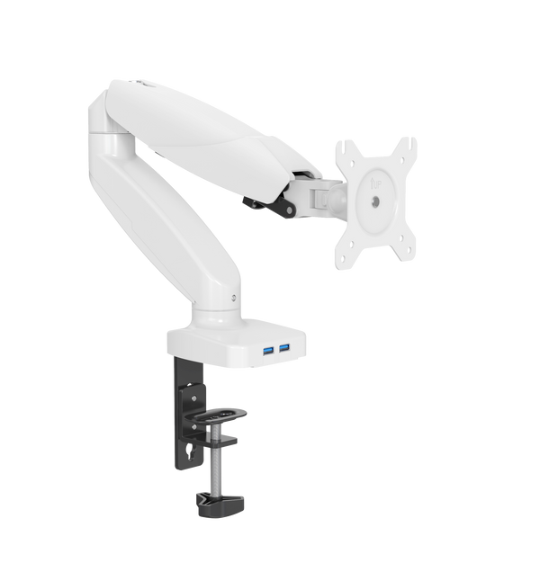 UNIQ MOUNTS™ Heavy Duty | 13''-32'' Gas Spring Assisted Single Arm Monitor Arm