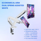 UNIQ MOUNTS Heavy Duty Premium | 13''-27'' Dual Monitor Arm