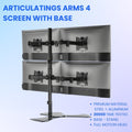 Quad Articulating Monitor Arm (2×2 Video Wall)