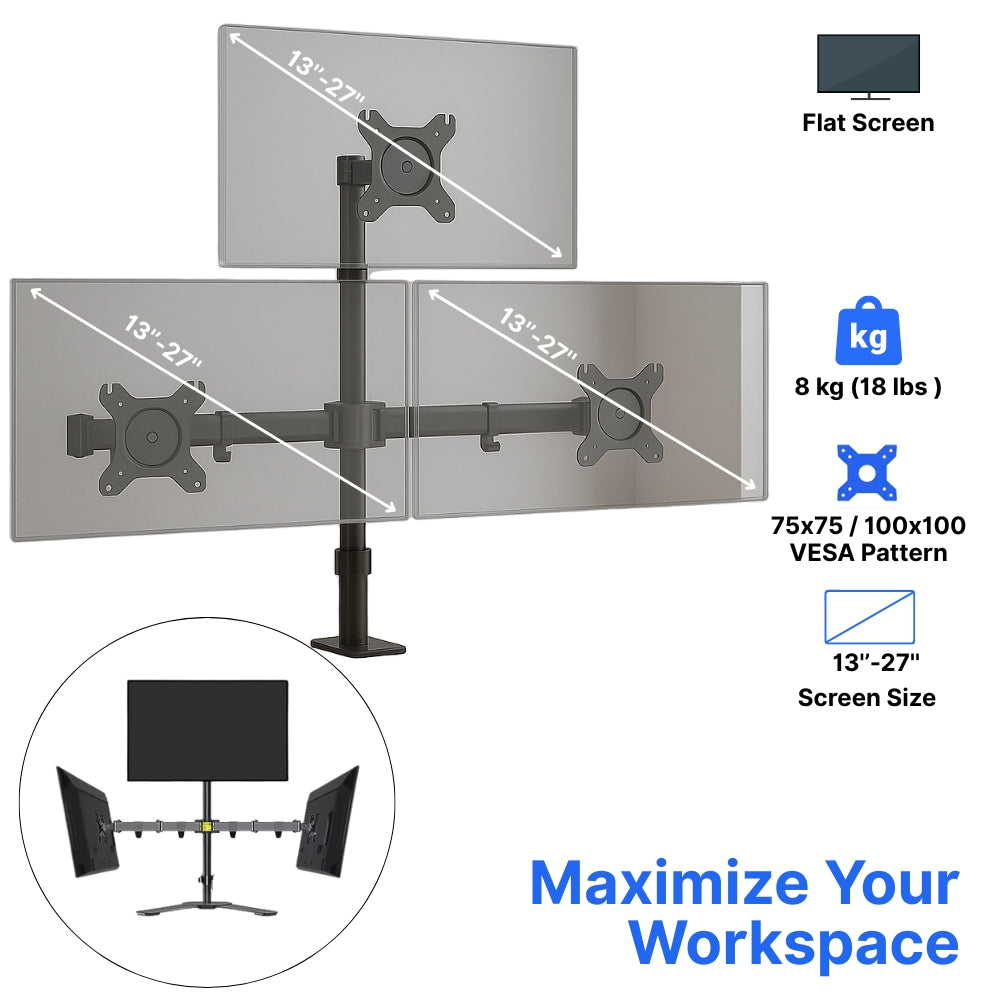 Triple Monitor Arm