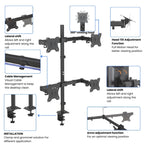 UNIQ Mounts Quad Articulating Monitor Arm