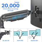 UNIQ MOUNTS Heavy Duty | 15-32 Inch Screen Dual Monitor Arm Stand