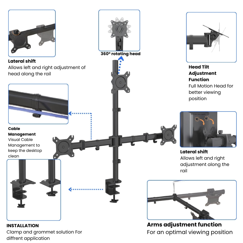 Triple Monitor Arm