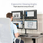 Quad Articulating Monitor Arm (2×2 Video Wall)