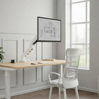 UNIQ MOUNTS Economical Arm Single Spring Assisted White With 2 USB Port