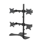 4 Screen/Quad Monitor Arm Stand | 13-27 Inch Screens, Stacked 4 Screens Premium Heavy Duty