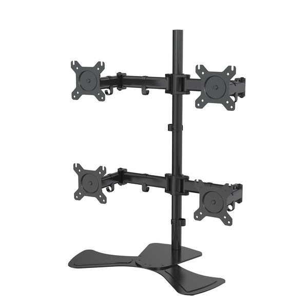 Quad Monitor Arm Stand | 13-27 Inch Screens, Stacked 4 Screens Heavy Duty