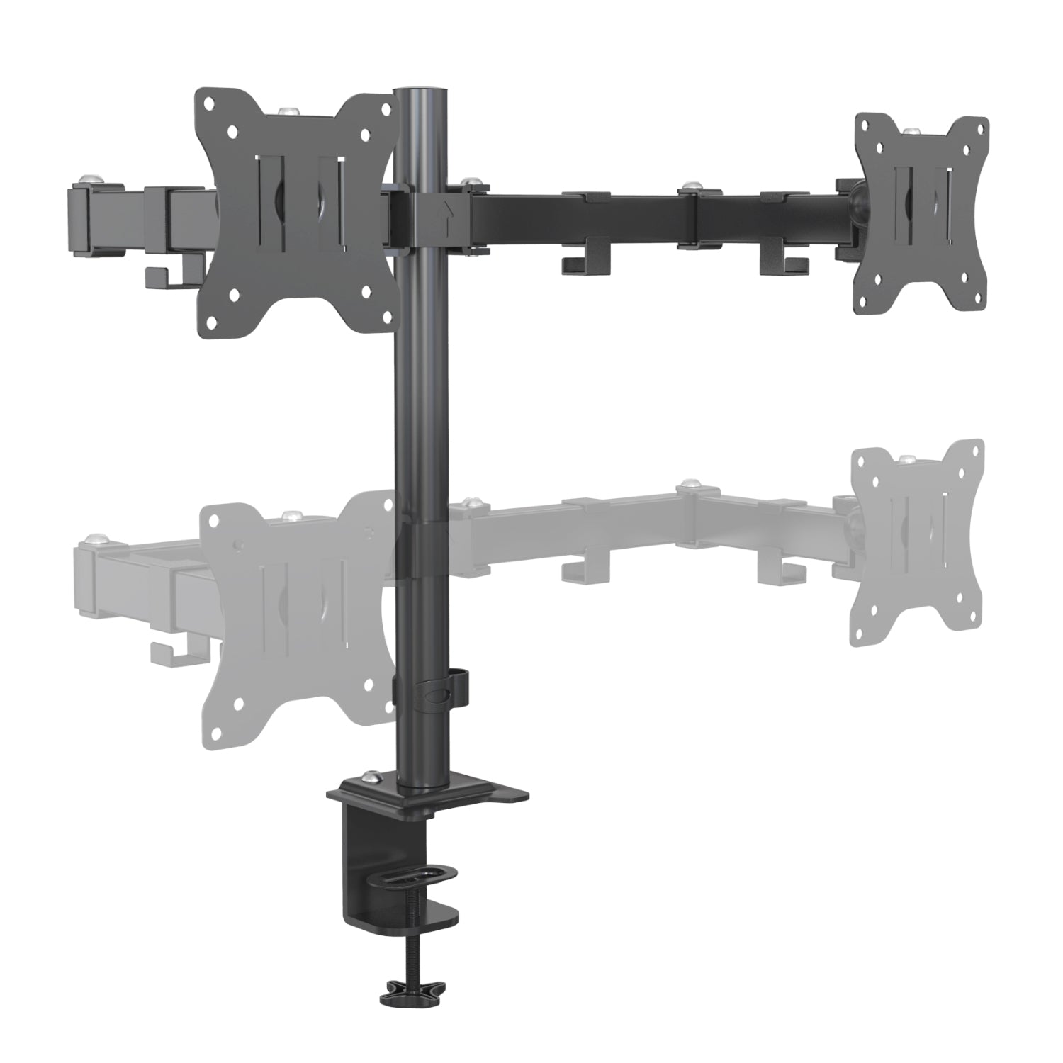 UNIQ Mounts Dual Monitor Arm | 13 to 32 Inch Screens | Full Motion Desk Mount