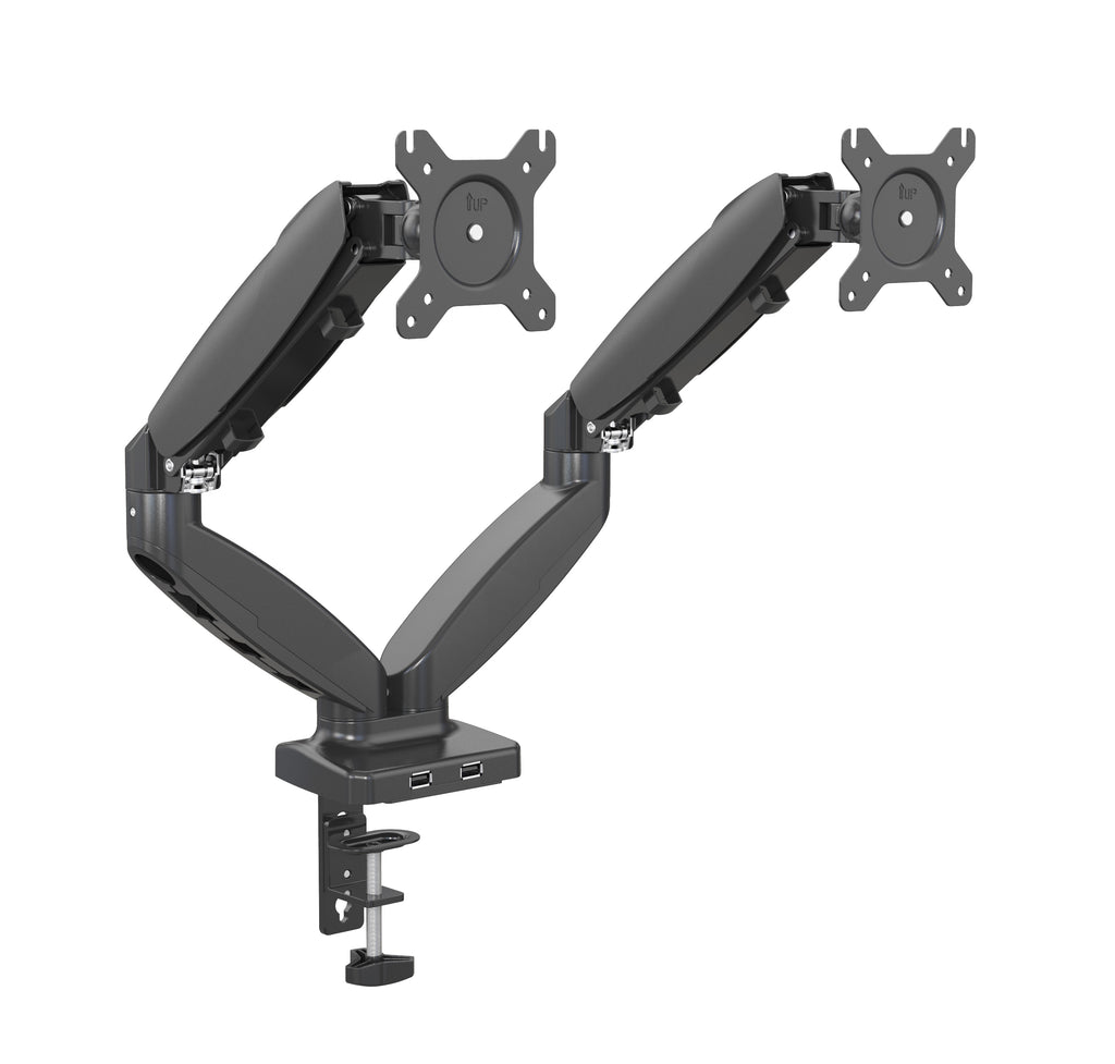 UNIQ MOUNTS Heavy Duty Premium | 13''-27'' Dual Monitor Arm